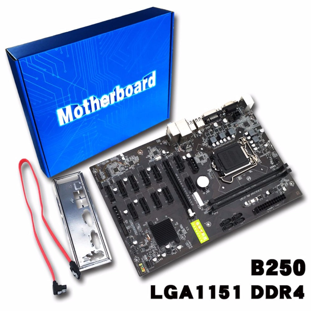 B250 BTC 12 Card LGA1151 DDR4 Professional Desktop Computer Motherboard High Performance Computer Accessories